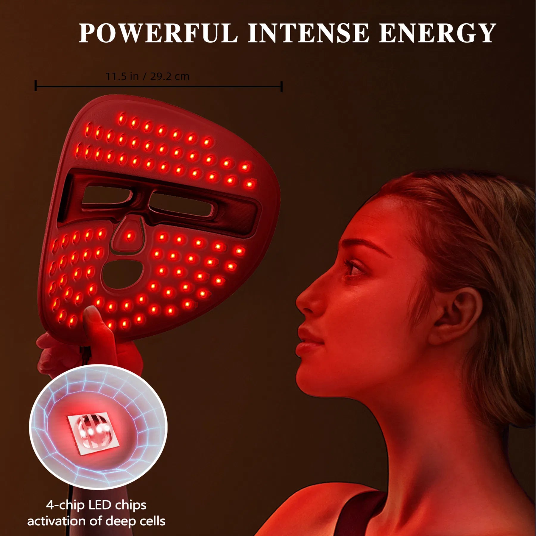 Red Light LED Face Mask – At‑Home Facial Therapy Device